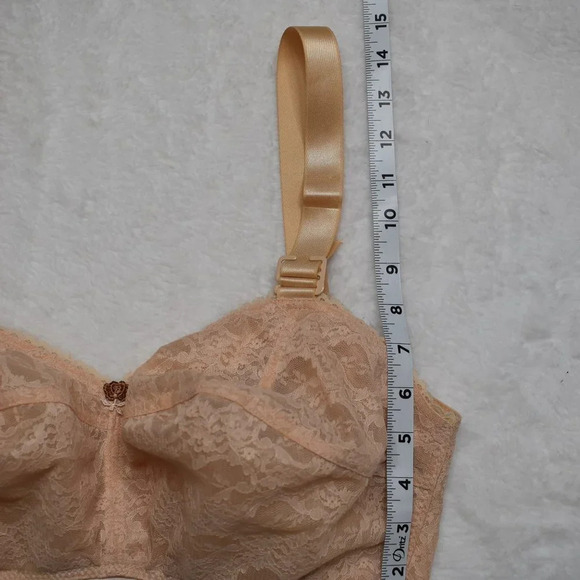 Ardyss Angel Bra Sz 30J Nude Floral Lace Adjustable Straps Demi Back Support - Picture 13 of 16